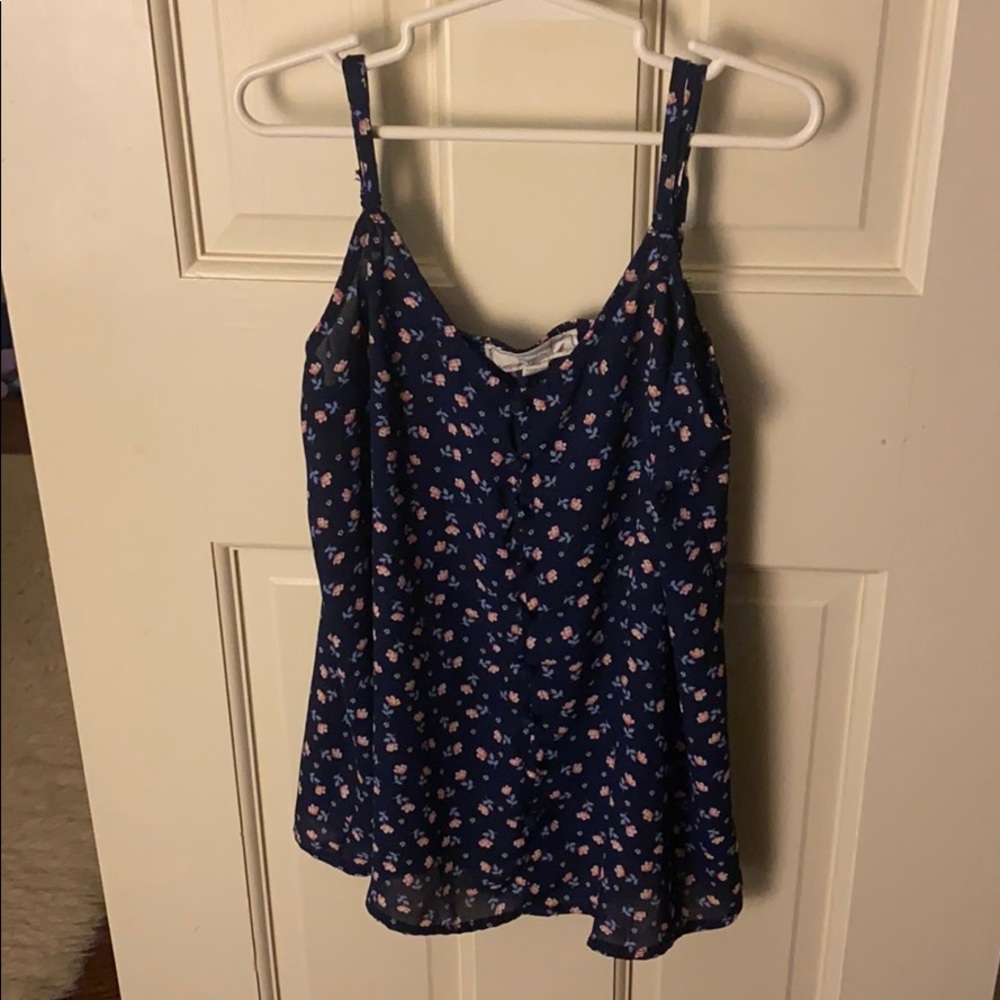 glowy floral tank top